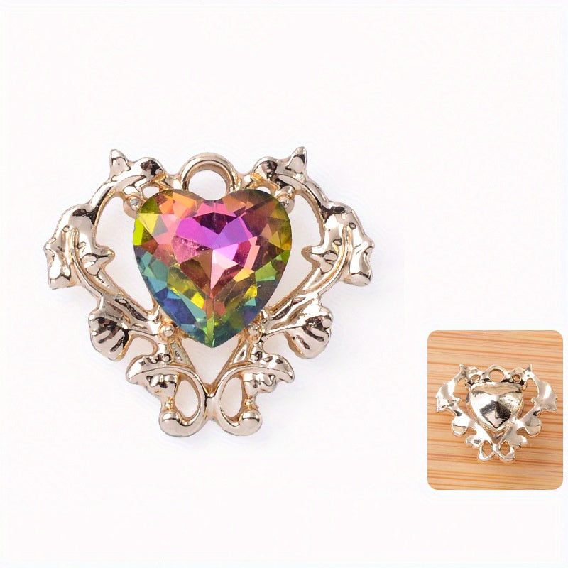Multicolor Crystal Pendant Chain Pendant For Necklace