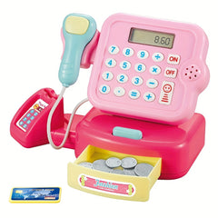 Kids Mini Supermarket Cashier Model with Light & Sound Effects