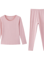 Women's Thermal Underwear Set Long Sleeve Crew Neck Tops & Pants