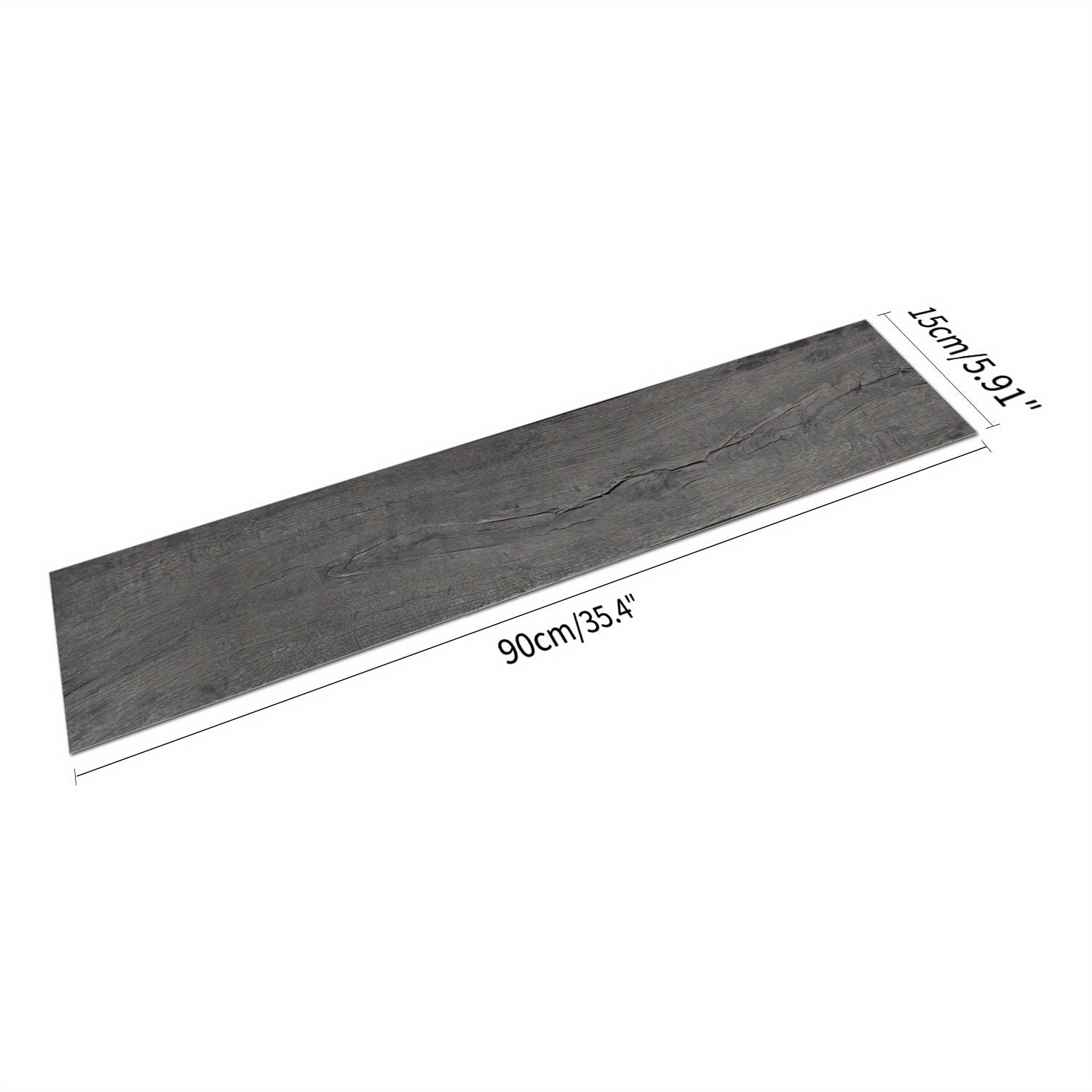 10pcs Grey Wood Peel and Stick Tiles - Waterproof for Bathrooms and Kitchens
