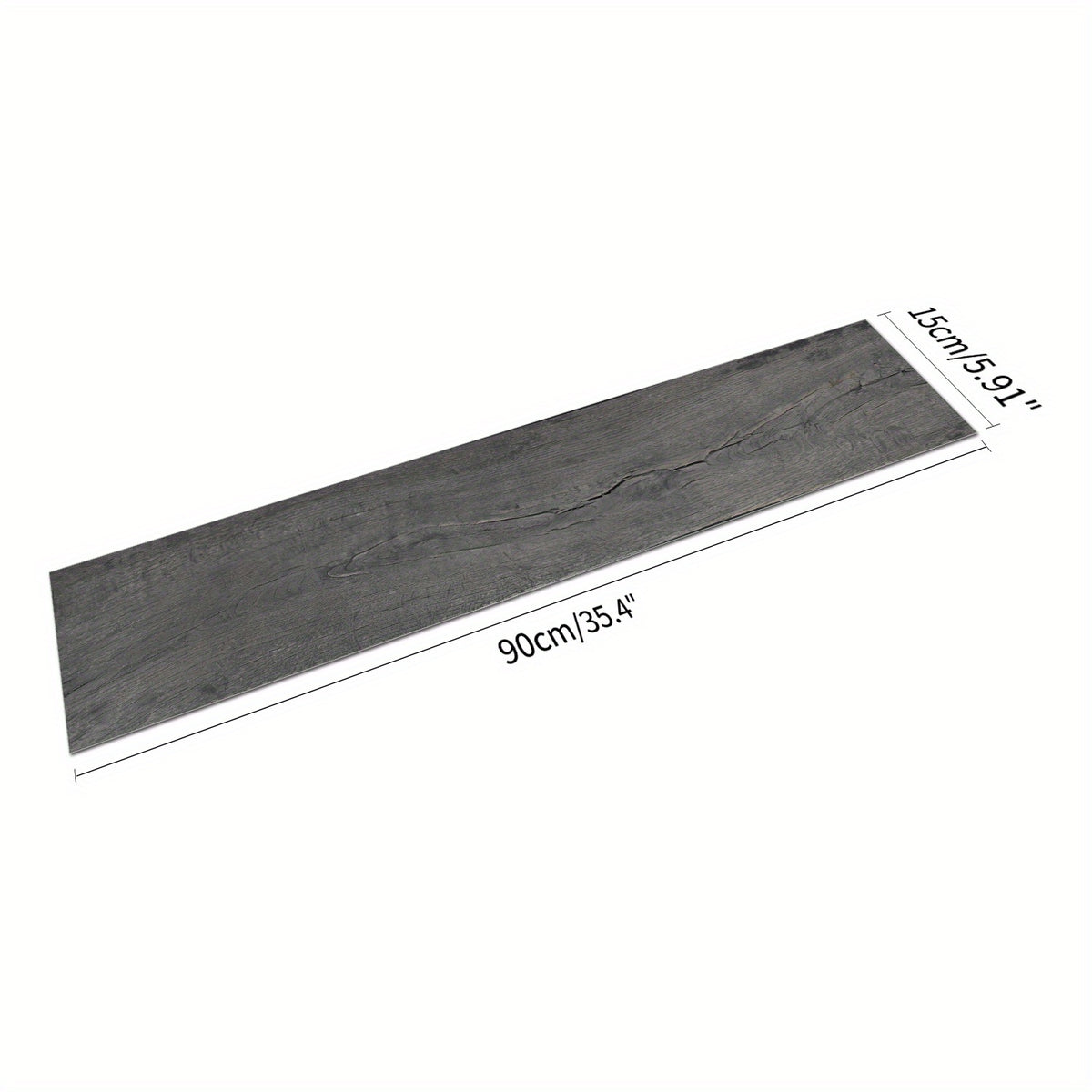 10pcs Grey Wood Peel and Stick Tiles - Waterproof for Bathrooms and Kitchens