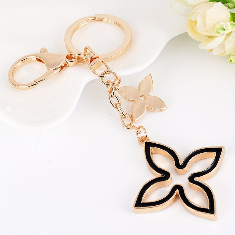 Four Leaf Clover Car Key Chain Pendant Bag Decoration