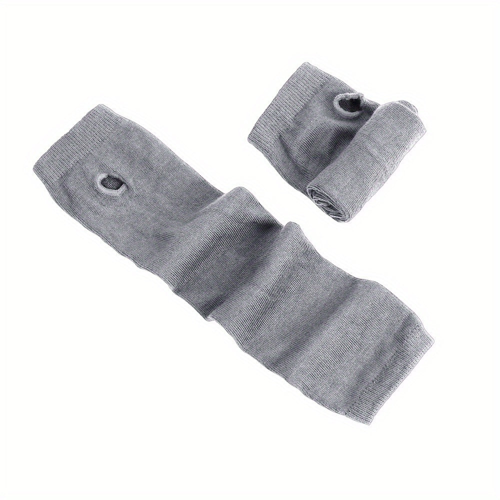 Y2K Knitted Fingerless Gloves Long Sleeves
