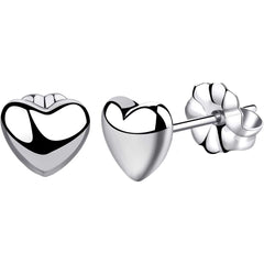 Titanium Round Heart Lightning Moon Earrings
