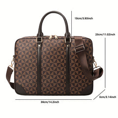 Large Capacity Business Commuter Briefcase - Laptop Bag Protective Cover