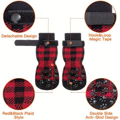 Non Slip Outdoor Socks 4pcs For Dog & Cat