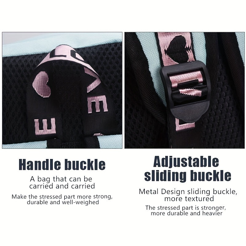 Large Capacity Travel Backpack Canvas Laptop Daypack Charging Port