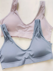 2pcs Seamless Wireless Comfort Bras Women's Lingerie