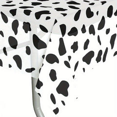 Cow Pattern Disposable Tablecloth Party Home Outdoor Decoration