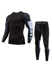 Compression Training Suit Long Sleeve Shirt Pants