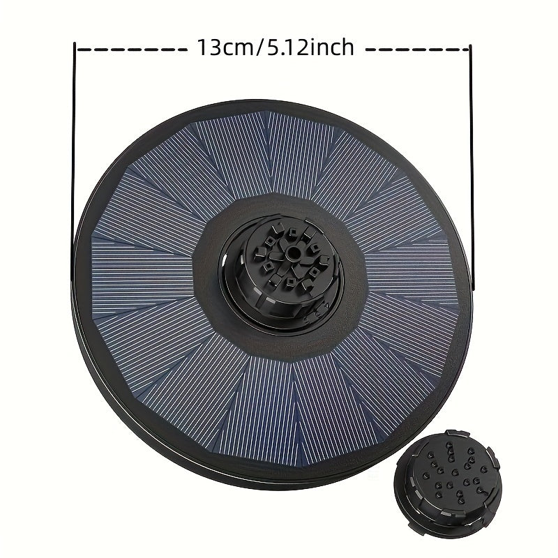 Solar Fountain Upgraded 4 in 1 Nozzle 2.2W Solar Powered Fountain Pump