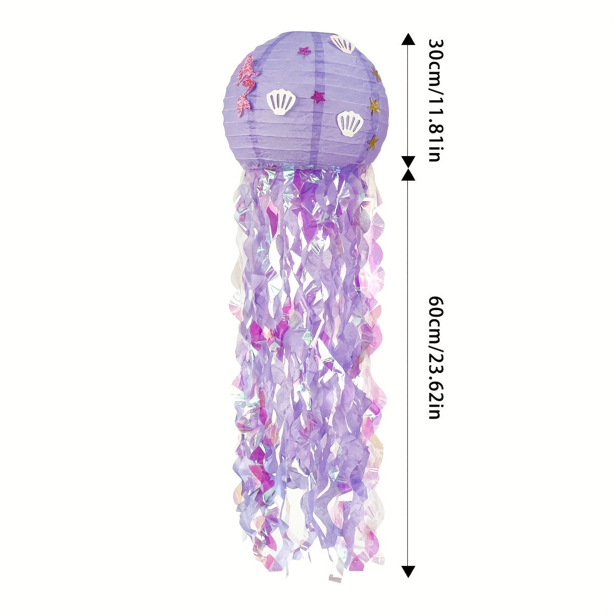 Mermaid Jellyfish Lantern Colorful DIY Paper Lantern Spring Party Decoration