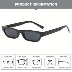 Men's Small Square Frame Sunglasses with Anti-pressure Box