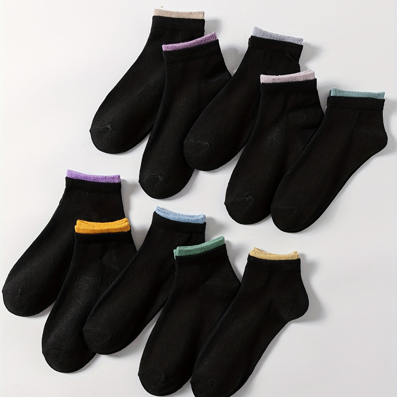 10 Pairs Women's Sports Ankle Socks Soft & Lightweight Low Cut Stockings