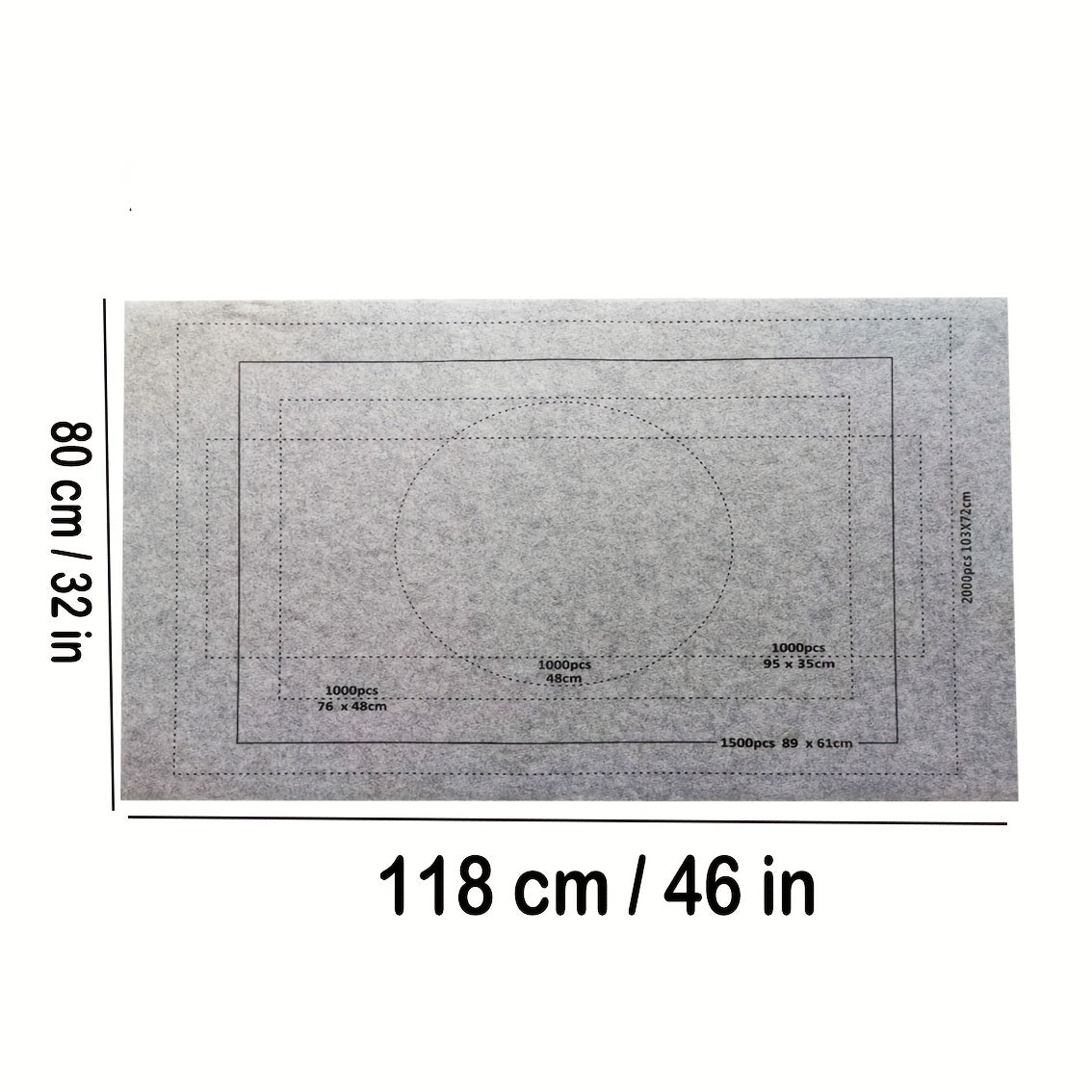 Puzzle Mat Set 1pc Puzzle Mat Storage Mat 2000 Pieces 81 28 116