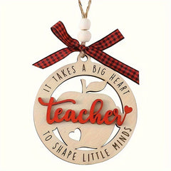 1pc Teacher Christmas Decorations Pendants Holiday Season Collectibles