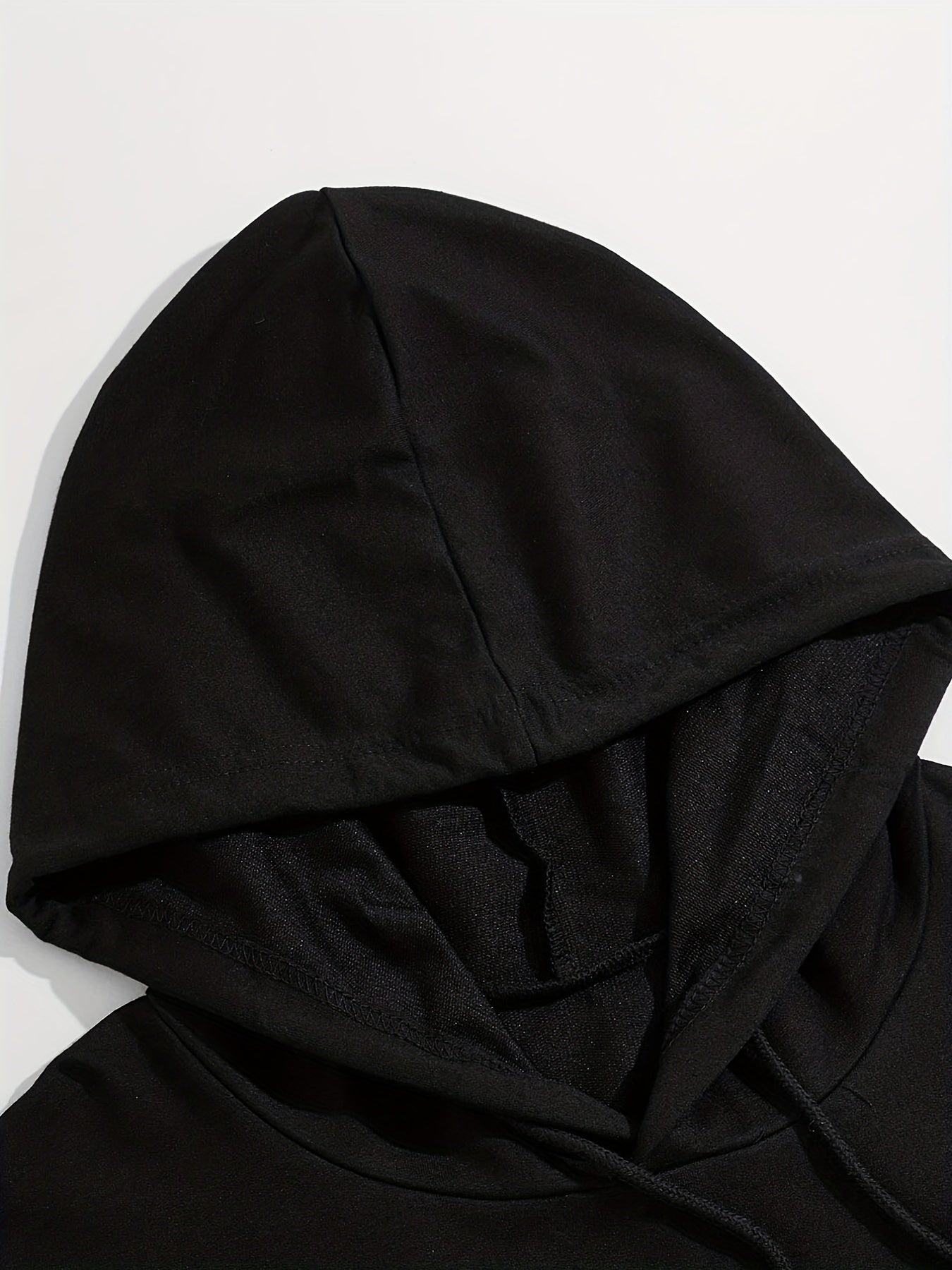 Men's Alien Print Hooded Sweatshirt Long Sleeve Drawstrings