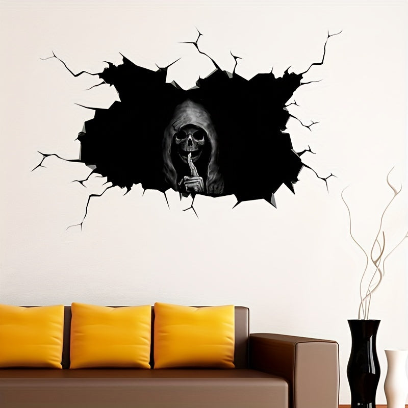 Halloween Window Stickers Scary Skeleton Decor Removable PVC Car Sticker