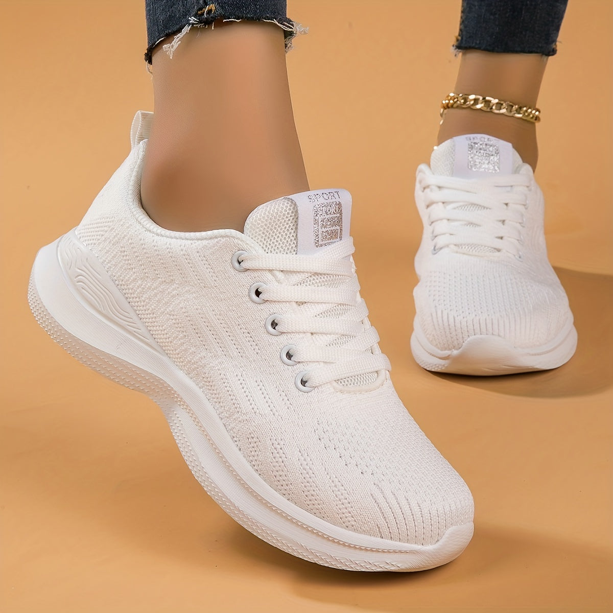 Women's Lace Up Lightweight Athletic Running Shoes Comfortable Casual Sneakers