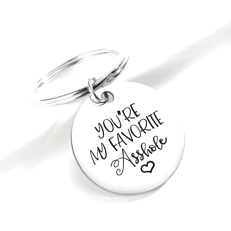 Favorite Asshole Keychain College Student Gift Curse Word Keychain