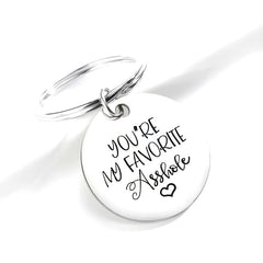 Favorite Asshole Keychain College Student Gift Curse Word Keychain