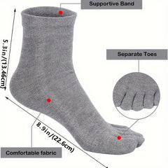 Men's Split Toe Tabi Socks Low Cut Five Toe Novelty