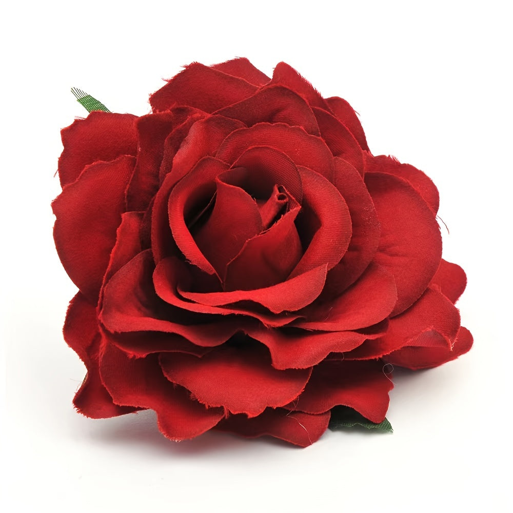 Boho Style Rose Flower Hairpin Hair Clip for Wedding Beach Daily Use