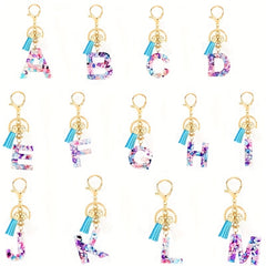 Initial Letter Keychain Alphabet Key Chain Phone Pendant Car Ornament