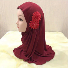 Toddler Girls Lightweight Pretty Bandana Arab Eid Hat For Outdoor
