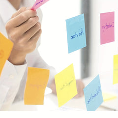 Fluorescent Sticky Notes Memo Pad Office Supplies 6 Pack