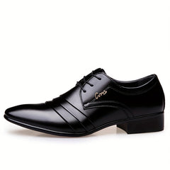 Men's Pointed Toe Derby Shoes Elegant Business Wear