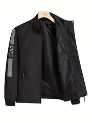 Men's Outdoor Windbreaker Jacket for Spring Autumn Hiking