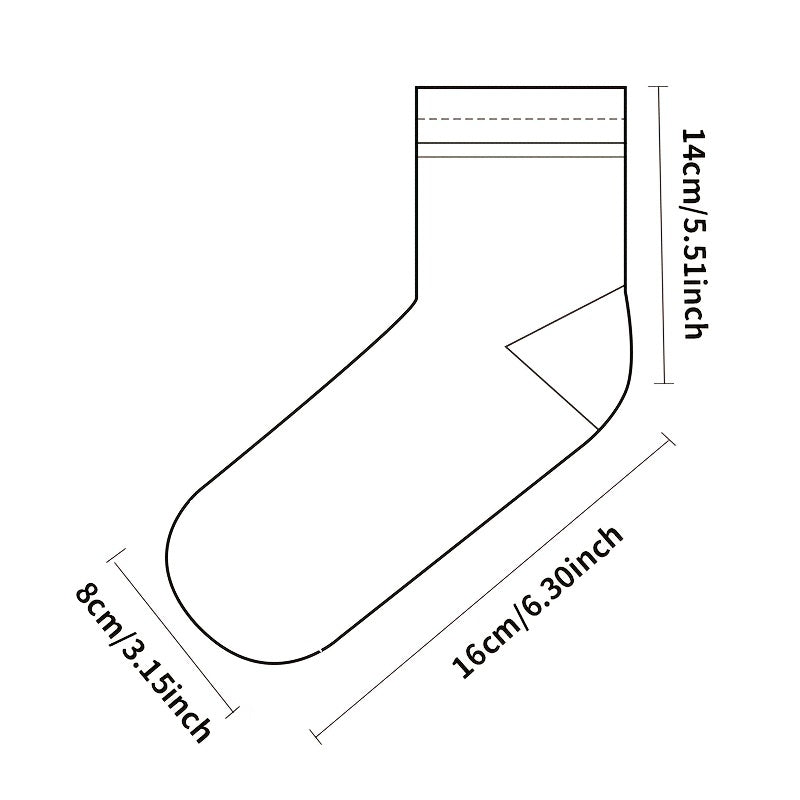 3 Pairs Girls Striped Crew Socks for Autumn Winter