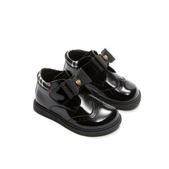 TARANIS Leather Soft soled Booties Slip On Bowknot Shoes