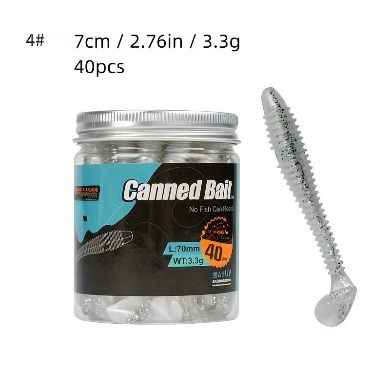 Spiral T Tail Lure Soft Fishing Bait Minnow Soft Bait Soft Bug
