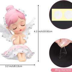 Pink Bella Angel Girl Car Ornament for Women