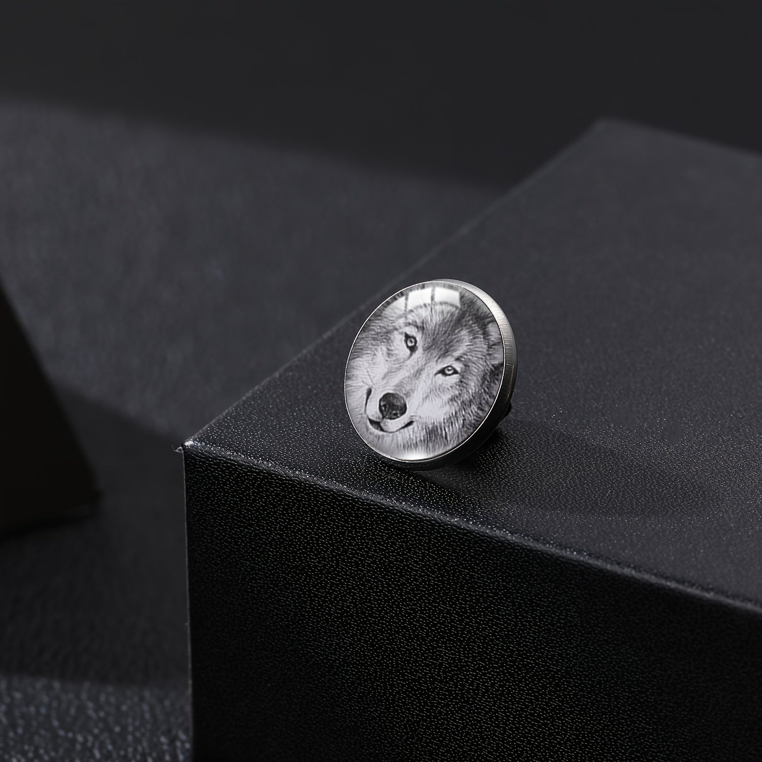 Howling Wolf Time Gem Shirt Charms Buckle For Men
