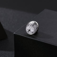 Howling Wolf Time Gem Shirt Charms Buckle For Men