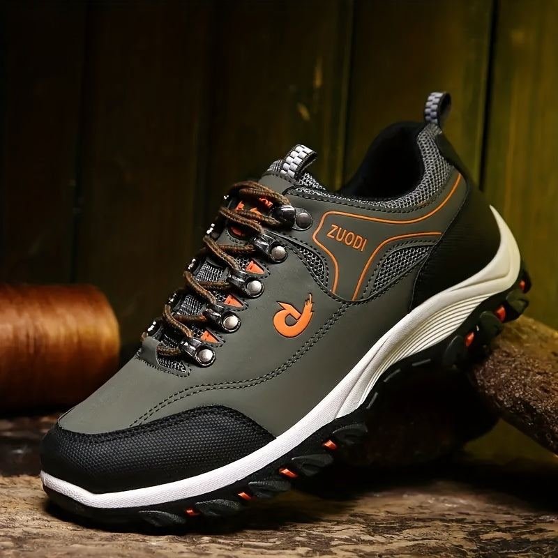 Men's Lace Up Durable Hiking Shoes for Outdoor Activities