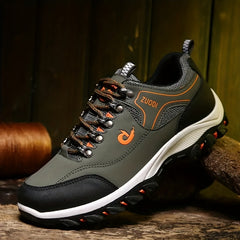 Men's Lace Up Durable Hiking Shoes for Outdoor Activities