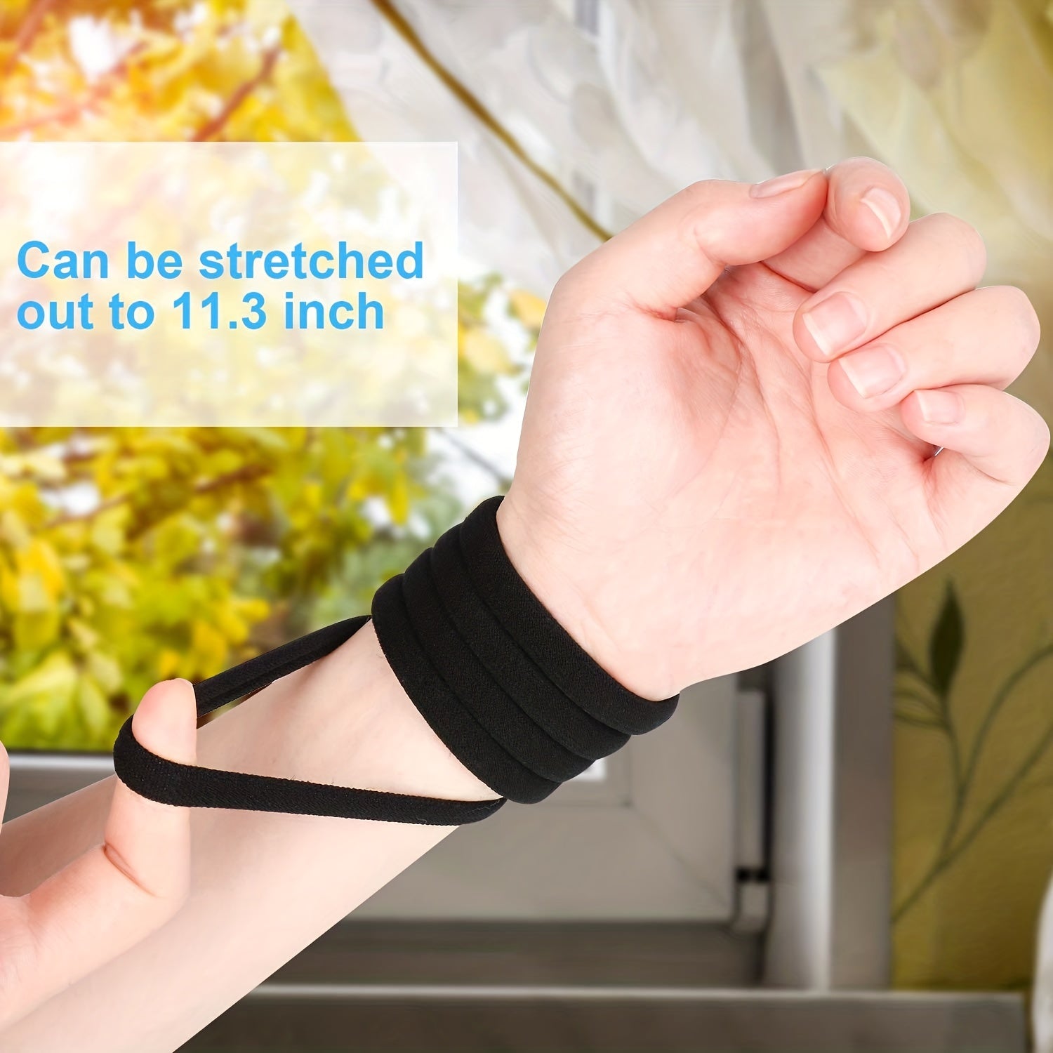 Thick Seamless Ponytail Holder For Thick And Curly Hair