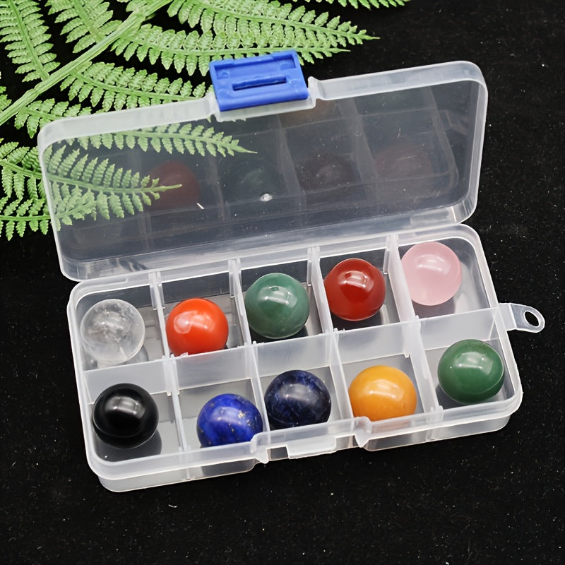10pcs Colorful Crystal Stone Ball Ornaments 20mm