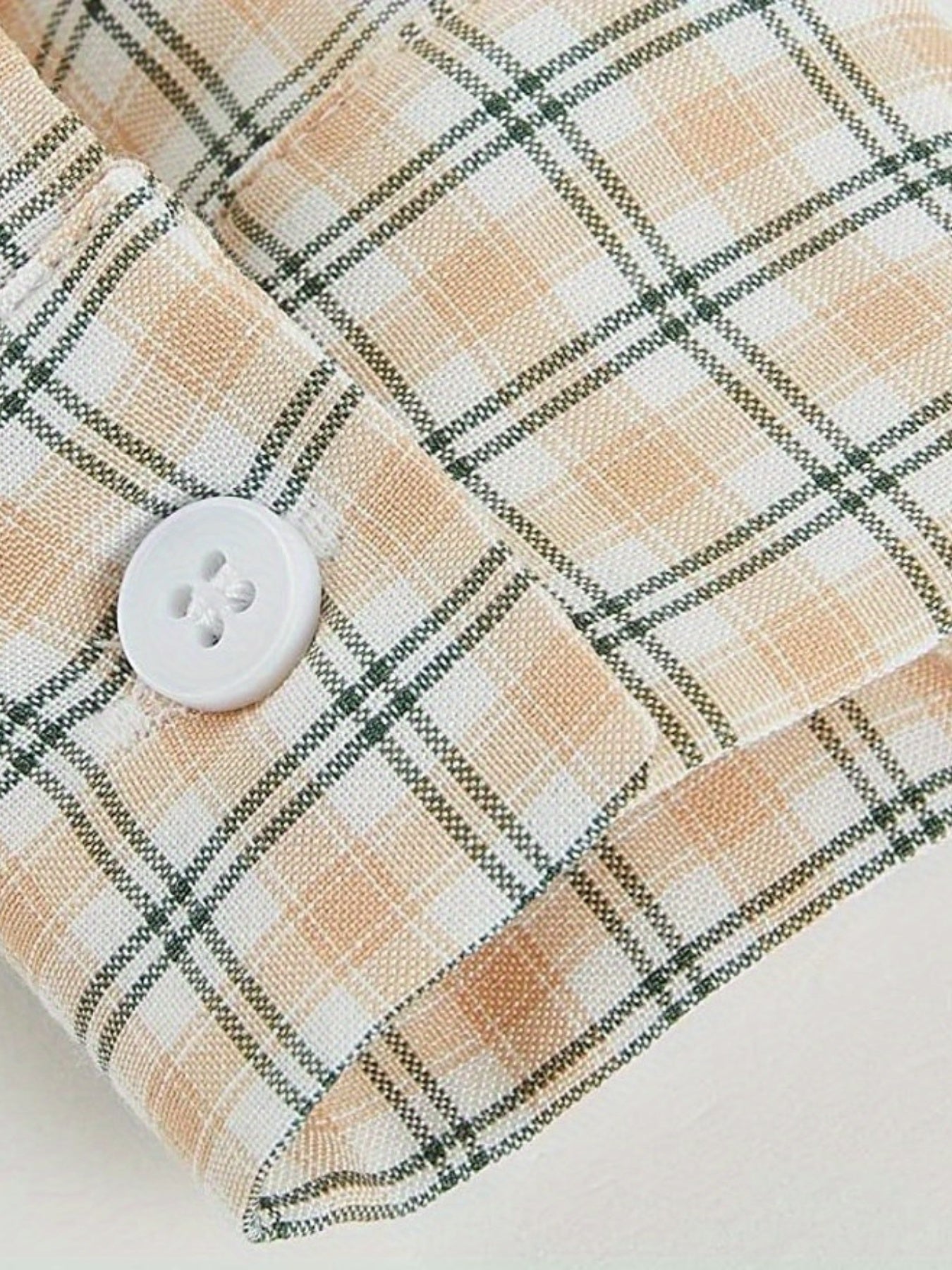 Kids Plaid Shirt Long Sleeve Collared Casual Top Boys Summer
