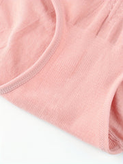 3pcs Solid Briefs Stretchy Intimates Panties