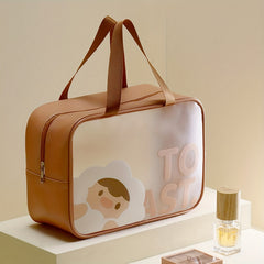Cartoon Transparent Toiletry Bag Waterproof Travel Cosmetic Storage Bag