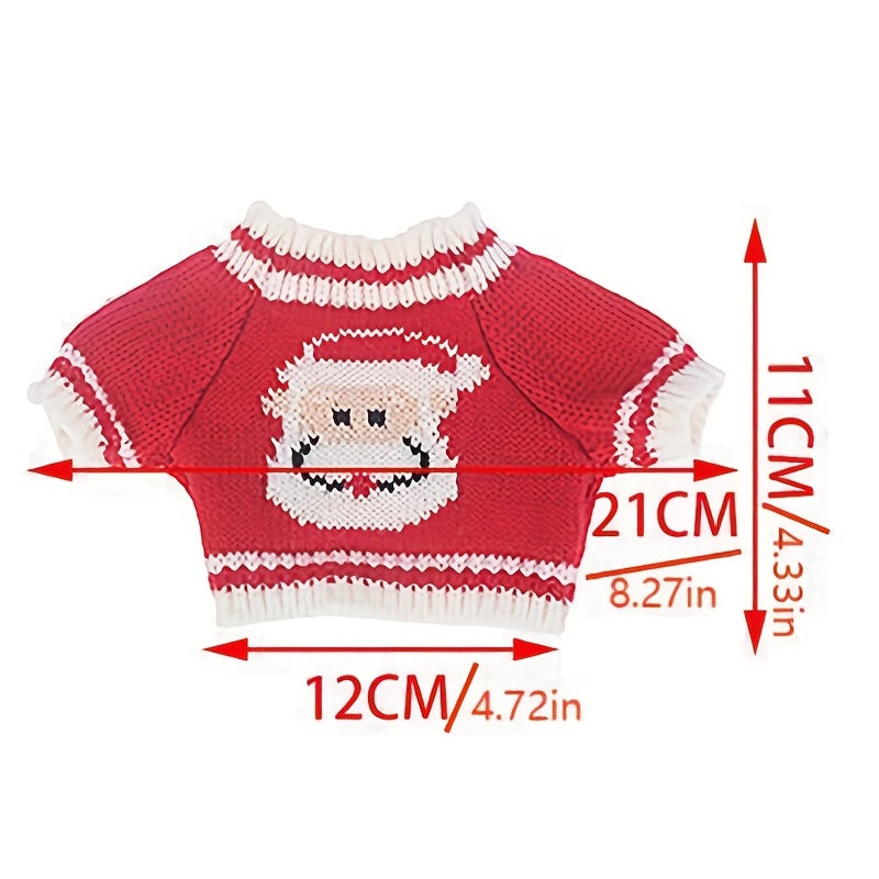 Mini Christmas Doll Costume Sweater Gift for Doll House