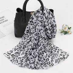 Bohemia Chiffon Scarf Vintage Leopard Animal Print Shawl