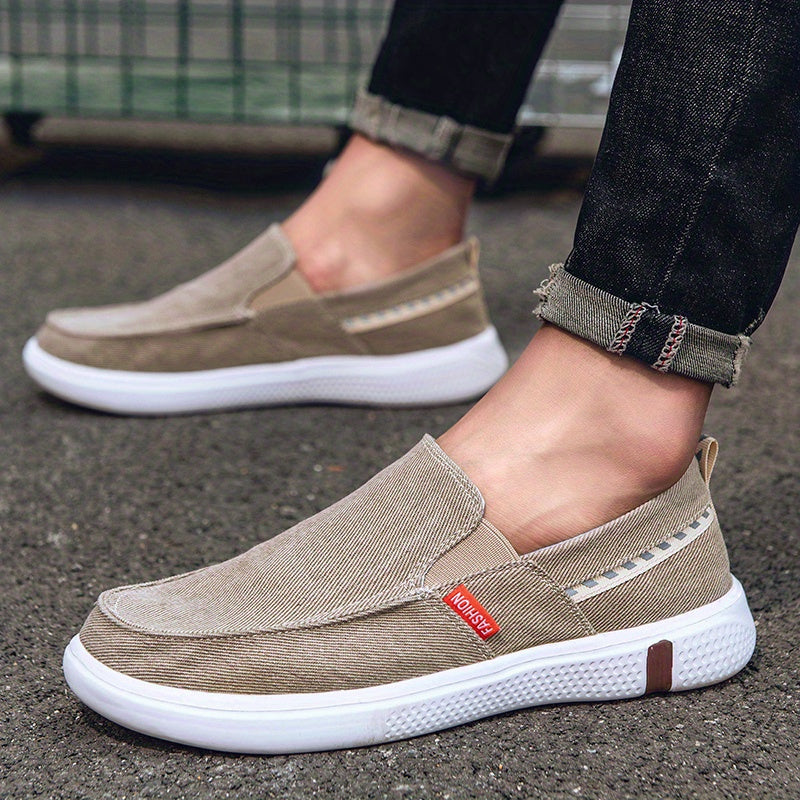 Men's Slip On Loafer Shoes Lightweight Canvas Shoes