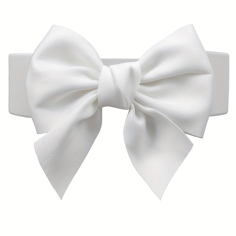 Bowknot Elastic Girdle Women's Waistband Belt Dress Acces
