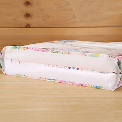 5pcs Lavender Print PVC Satchel Gift Bag Holiday Decor Accessory